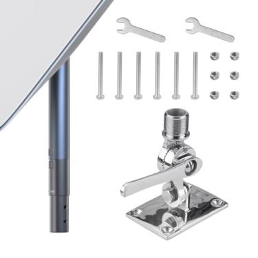 Imagem de Kit de montagem marítima Starlink – Adaptador de montagem de tubo e poste para iate, navio, RV Internet via satélite