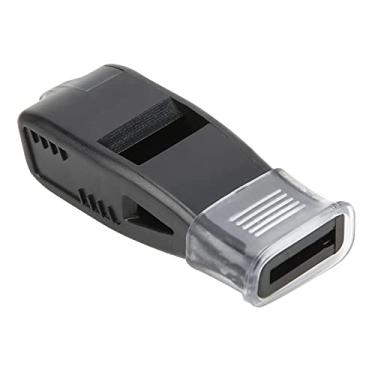 Imagem de Jiawu Apito sonoro nítido, apito prático profissional para vôlei para futebol e basquete (preto)