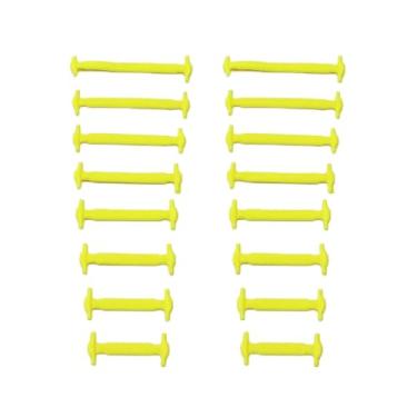 Imagem de Silicone Shoelaces Elastic For Sneakers Shoe Laces Without Wies Kids Adult Lazy Quick Lace Rubber Shoestrings(Yellow)