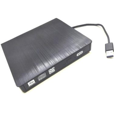 Imagem de DVD player gravador leitor Ultra Slim portátil USB 3.0 DVD-RW externo 