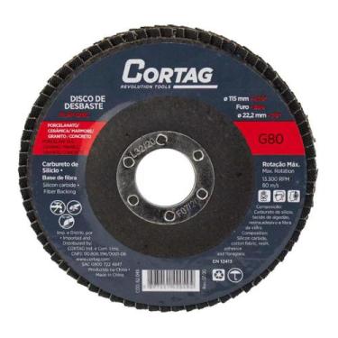 Imagem de Disco Flap Cortag Porcelato Lixadeira Lixa Desbaste Acabamento