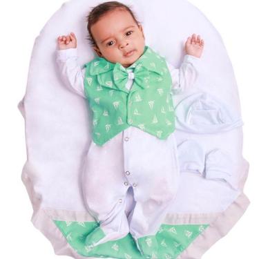 Imagem de Saída de Maternidade Menino Aconchego Barquinho Verde 06 Peças P - Amo