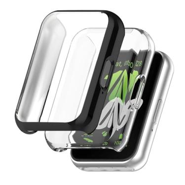 Imagem de Pacote com 2 capas protetoras NOOETAH TPU Sceen compatível com Samsung Galaxy Fit 3 Watch (preto + transparente)