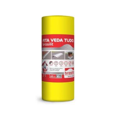 Imagem de Vedatudo fita aluminizada brasilit 45cmx10m - Quartzolit