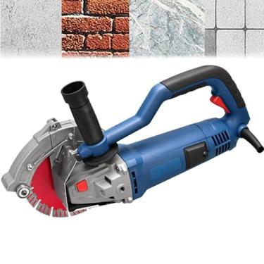 Imagem de 星姿 Caçador elétrico de parede 2200w, máquina de corte de parede de concreto portátil, com 1 dente de serra de 195 mm, profundidade de ranhura de 62 mm, largura ajustável, 6000r/min para mármore de