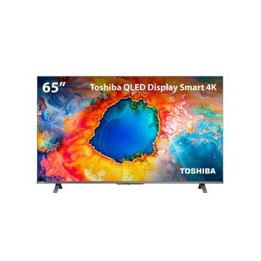 Imagem de Smart TV QLED 65 4K Toshiba 65C450NS Google TV 4 HDMI 2 USB Wi-Fi - TB036M