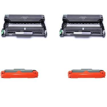 Imagem de Kit 2x Cilindro Compatível Dr420 + 2x Toner Tn450 420 Tn410 - Maxtoner