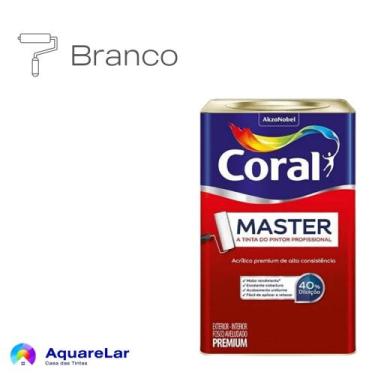 Imagem de Coral Master Fosco 16L, BRANCO