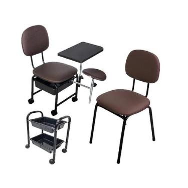 Imagem de Kit Cirandinha com Carrinho e Cadeira Cliente - FOR-TY,  CAFÉ