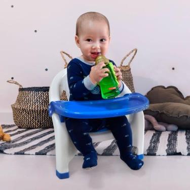 Imagem de Baby Chair - Cadeira de Alimentação com Bandeja Removível - Cor Azul -