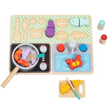 Imagem de Cozinha Infantil de Madeira de encaixe Tooky - Tooky Toy