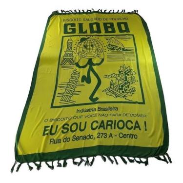 Imagem de Canga De Praia Estampa Biscoito Globo Verde Ou Vermelha - Vitrine Vers