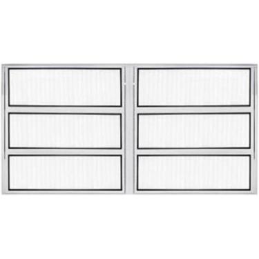 Imagem de Basculante duplo 0,60 x 1,20 alumínio branco - Alfa Esquadrias, Único