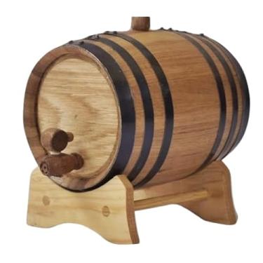 Imagem de Barris de envelhecimento de carvalho em 1, 2, 3, 5 litros - Perfeito para fabricação caseira e envelhecimento espiritual - Carvalho branco americano (10 litros (2,64 gal))