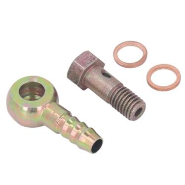 Imagem de Parafuso de Banjo de água Turbo, Aço Inoxidável, Boa Vedação, M10 X 1,5 Mm a 3/8in, Instalação Fácil, Funcionalidade Versátil, Resistente à Corrosão, para de Freio, Entrega de