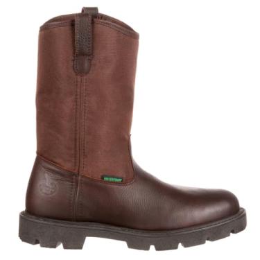 Imagem de Georgia Boot Homeland Wellington Sapato de trabalho masculino, Marrom, 11.5