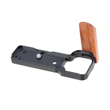 Imagem de BaotyJie Manista de madeira em forma de L Sundição rápida 12x5.9x1.1cm compacto ergonômico para ZV-E10 Câmera leve, instale facilmente
