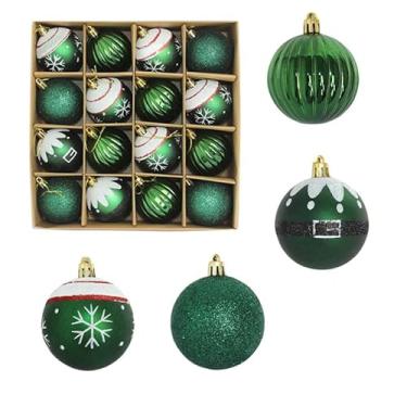 Imagem de Decorazioni dell'albero di Natale, 16 PZ Set di ornamenti Della sfera di Natale, Degli ornamenti di Natale Balls Shatterproof Hanging Ornaments Kit (Estilo - 6)
