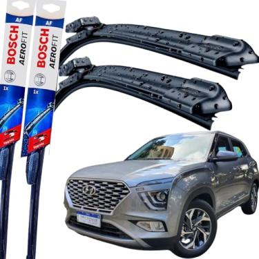 Imagem de Par Palheta Limpador Parabrisa Dianteiro Silicone Bosch Paleta Hyundai Creta 2021 á→ 2024