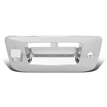 Imagem de DNA MOTORING OEM-THO-00030 Alça de porta traseira Acabamento bisel com orifício para câmera e fechadura compatível com 07-13 Silverado/Sierra 1500, Cromo