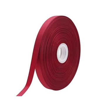 Imagem de Jesep One Roll 100 jardas 5/20.3 cm Soild Grosgrain Ribbon Boutique Embalagem de Presente Fita, DIY Crafts Bow Hair Headband Acessórios Fita Sortida #790 (5/20.3 cm 15 mm, Marrom)