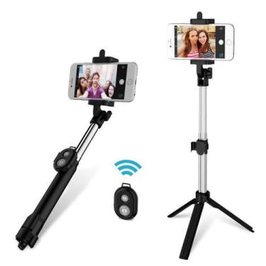 Imagem de Pau De Selfie Monopod Tripe Bastão Retrátil para Celulares - WXY