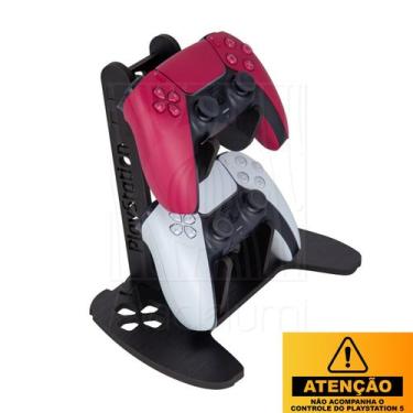 Imagem de Suporte Para Controle Playstation 5 MDF 6mm Preto Base Ps5 - Madelumi