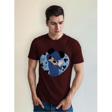 Imagem de Camiseta Masculina Manga Curta Em Algodão Mickey Capuz - mistermah, Bo