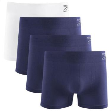Imagem de Kit 4 Cueca Boxer Masculina Zee rucci Microfibra Poliamida Original - 