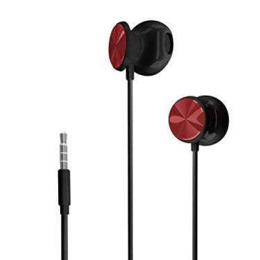 Imagem de Fone de ouvido Intra Auricular com microfone Hp, Preto e Vermelho, Dhh-1112, 8ca70aa -