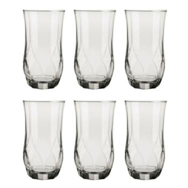 Imagem de 6 Copos Ópera Vidro Duravel Redondo 360ml Transparente Nadir - NADIR F