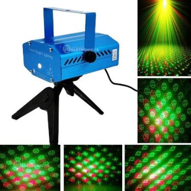 Imagem de Laser Projetor Holográfico ul Led Pisca Estrela - Luatek