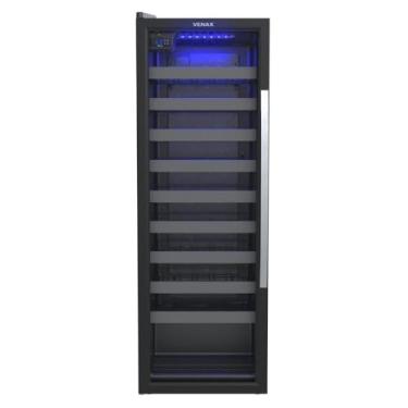 Imagem de ADEGA PIUBELLA 200 PARA 50 GARRAFAS PRETO PORTA INVERTIDA 220 V