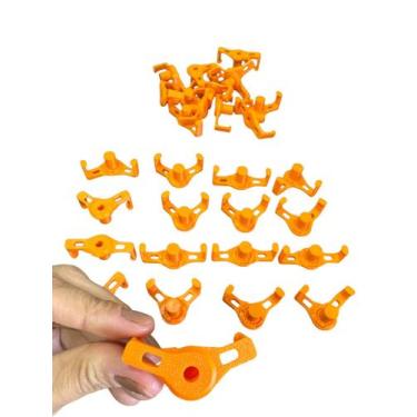 Imagem de Kit 15un Clipflex 360 Lst Low Stress Training Grower - FLEX3D, LARANJA