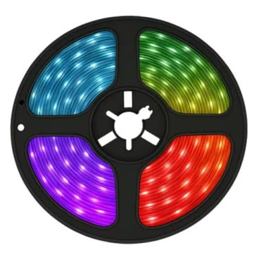 Imagem de Fita Led 5050 Rgb Com Silicone Fonte E Controle De Cores 5m
