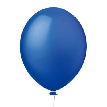 Imagem de Balão 5 Azul Escuro Happy Day 50un