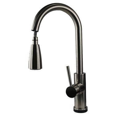 Imagem de Misturador Monocomando Cozinha Bica Móvel com Ducha Raphael Chrome - 00050