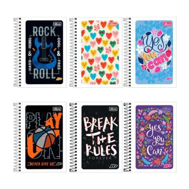 Imagem de Caderneta espiral capa flexível 1/8 96 fls D Mais Tilibra