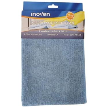 Imagem de Pano Flanela Microfibra 40x60cm Não Risca Pack c/ 2 Unidades