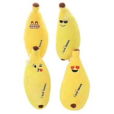 Imagem de 4pcs banana amarelo pelúcia brinquedos crianças presente 20cm - Muye T