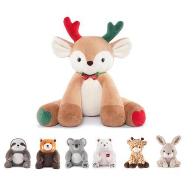 Imagem de Bicho de pelúcia Niuniu Daddy Deer 14" 1,6 kg, pelúcia pesada