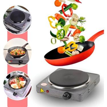 Imagem de Fogão Cooktop Elétrico Portátil 1 Boca 1000W Preto 127V - Shopmix