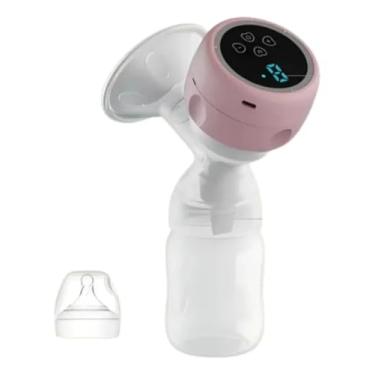 Imagem de Bomba Tira-Leite Elétrica 3 Modos e 9 Níveis de Intensidade – Rosa, Compacta e Silenciosa, Ideal para Mães