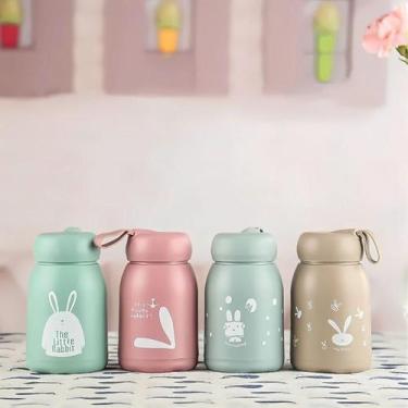 Imagem de 01 Garrafa Rabbit De Vidro Infantil 320ml Duhome Capa de Proteção Mode