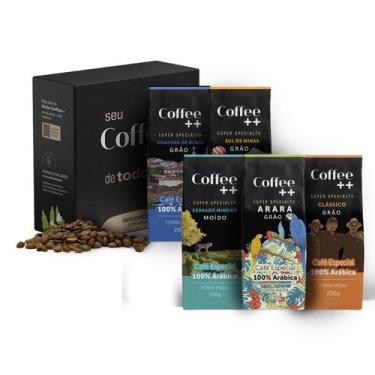 Imagem de Kit 5 Pacotes Café Especial Em Grãos Coffee Mais - 5 x 250g - COFFEE++