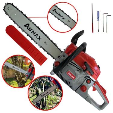 Imagem de Motosserra Anmax Cs5800a à Gasolina 2t 58cc 3,1hp Sabre 20'' Ponta Rolante Profissional