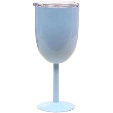 Imagem de Taça De Vinho De Aço Inoxidável Com Dupla Camada, Copo De Vinho De Grande Capacidade, Light Blue