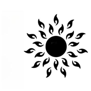 Imagem de Kit Espelhos Decorativos de Acrílico Formato – Para Sala Quarto e Ambientes Internos (SOL 50)