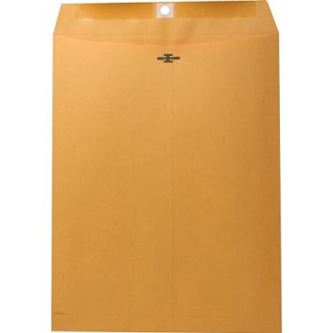 Imagem de Nature Saver Envelopes com fecho reciclado - Fecho - nº 246-25,4 cm Largura x 33 cm Comprimento - 12,7 kg - Fecho - Kraft - 100 / Caixa - Kraft