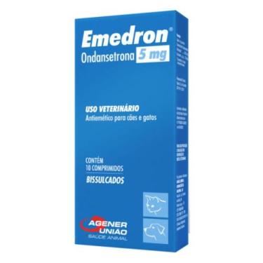 Imagem de Antiemético Emedron para Cães e Gatos com 10 Comprimidos de 5 mg - Age